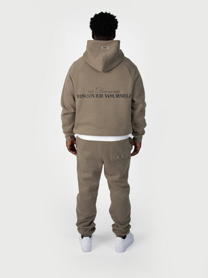 Donza Hoodie Tracksuit - Khaki