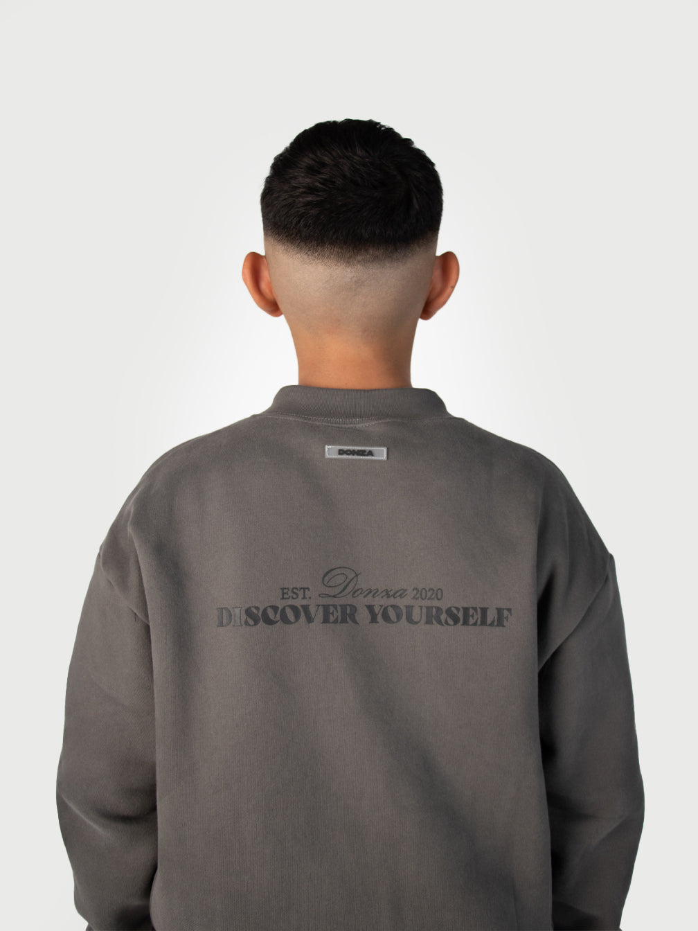 Donza Sweater Tracksuit - Kids Grey