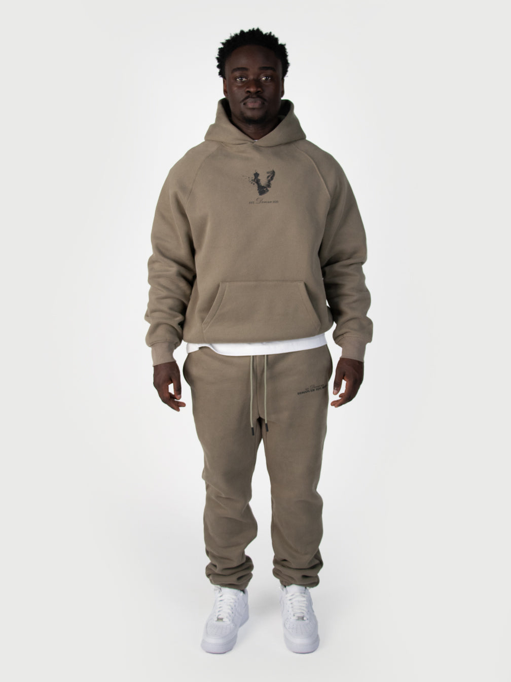 Donza Hoodie Tracksuit - Khaki