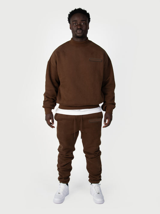 Donza Sweater Tracksuit - Brown