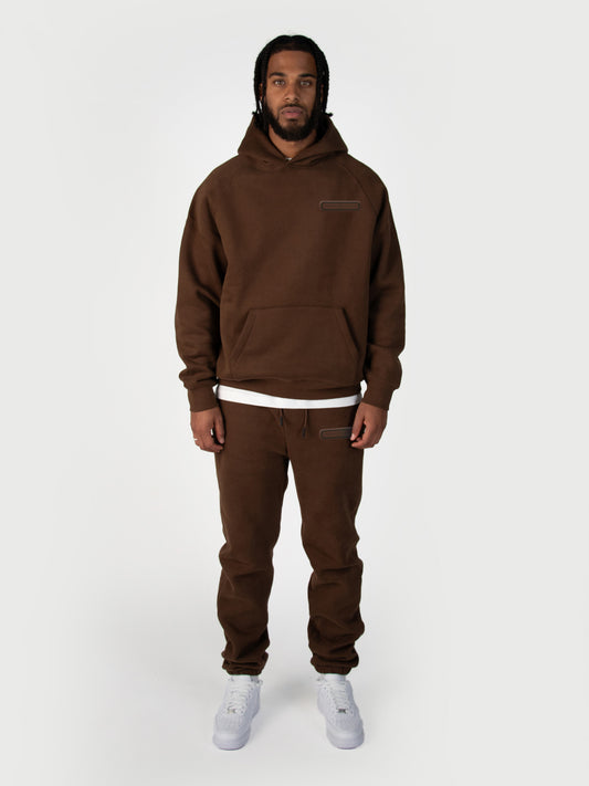 Donza Hoodie Tracksuit - Brown