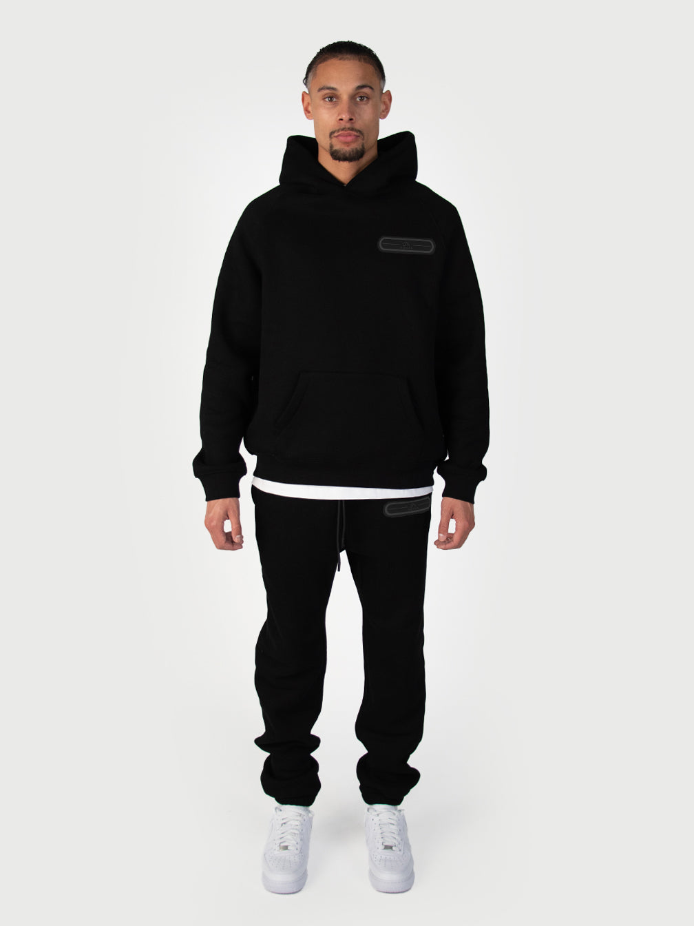 Donza Hoodie Tracksuit - Black