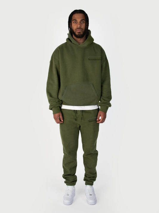 Donza Hoodie Tracksuit - Army Green