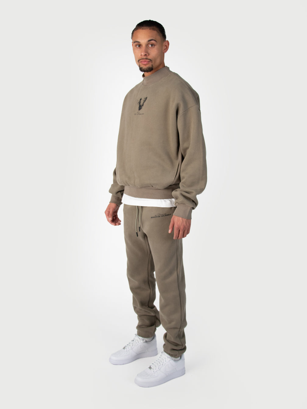 Donza Sweater Tracksuit - Khaki