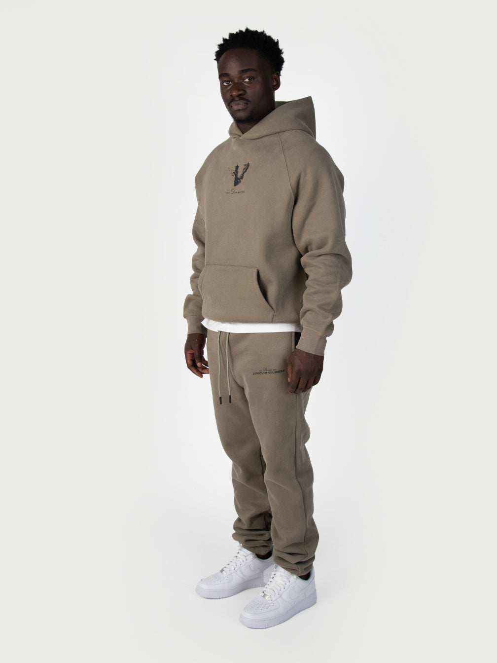 Donza Hoodie Tracksuit - Khaki