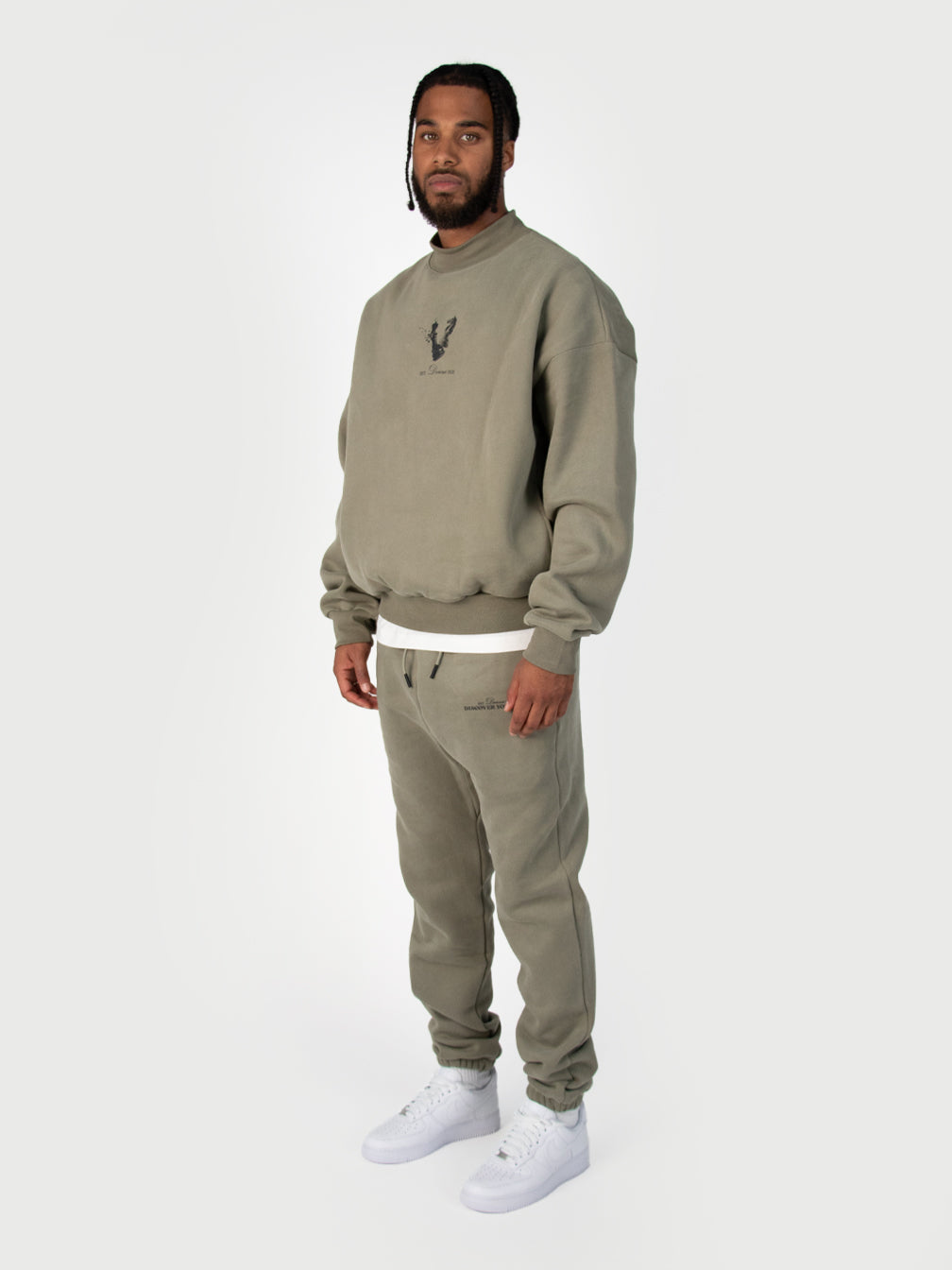 Donza Sweater Tracksuit - Light Green